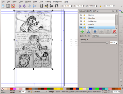 Importing a page into Inkscape