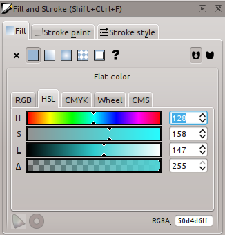 HSL color selector